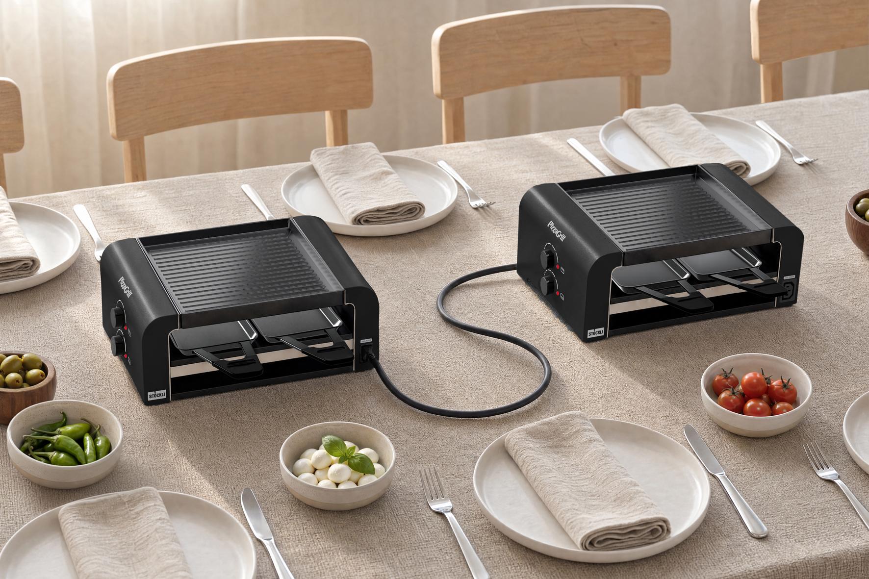 Stöckli PizzaGrill 4 Connect Set black