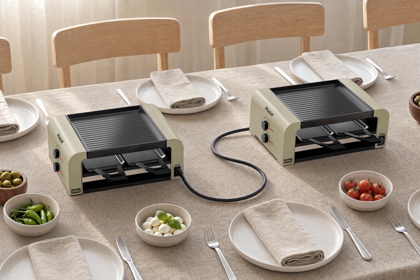 Stöckli PizzaGrill 4 Connect Set ivory gold