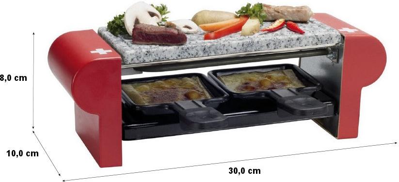 Nouvel Raclettegrill Duo Stone rot