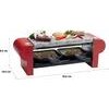 Nouvel Raclettegrill Duo Stone rot