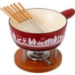 Kuhn Rikon Käsefondue Set Induktion Guss Alpweide 23cm 