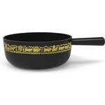 Stöckli Classic 20 Guss-Caquelon schwarz mit Alp-Dekor