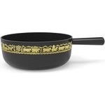 Stöckli Classic 22 Guss-Caquelon schwarz mit Alp-Dekor