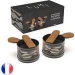 Cookut Lumi Silver Onyx Teelicht-Raclette 2er Set