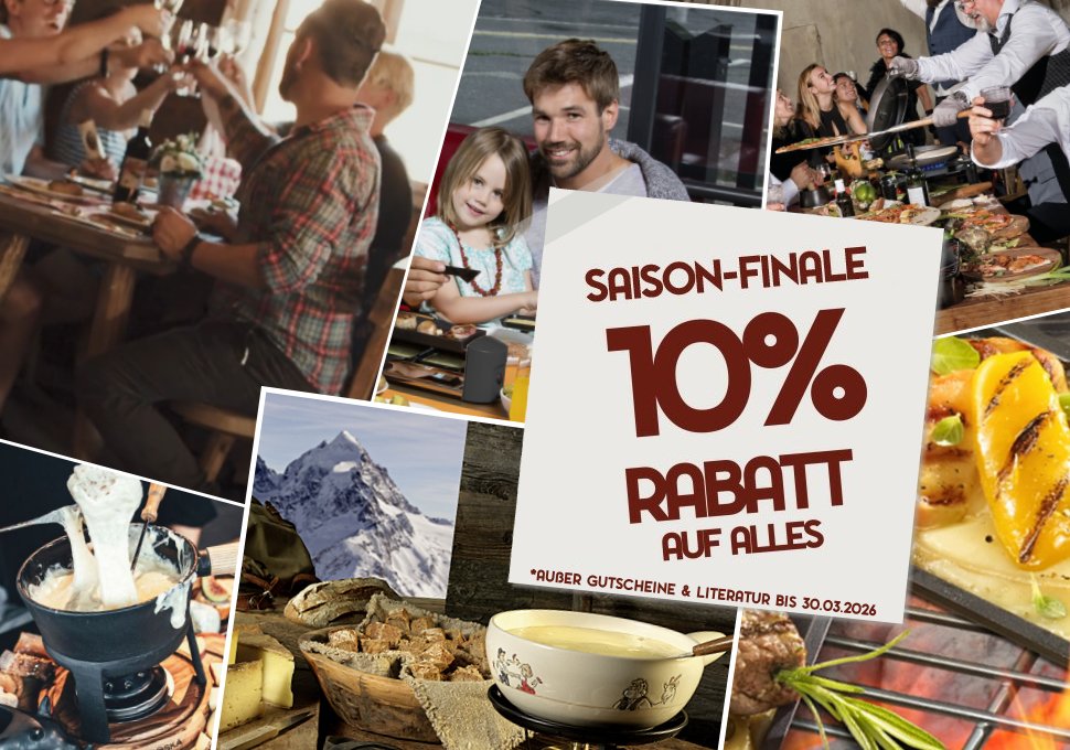 Saison-Finale - 10% Rabatt auf alles*