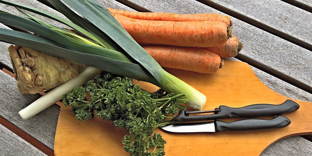 Gemüsefondue-Zutaten